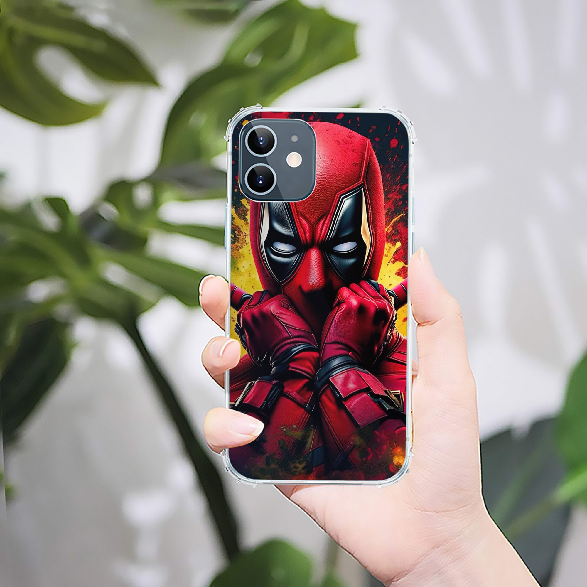 （画像用） Deadpool デッドプール 【iPhone 12シリーズ対応】透明スマホケース（クリアソフトケース）